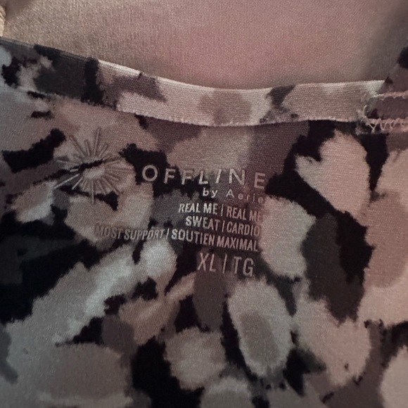 Aerie Black and White Floral Camisole - Picture 3 of 3